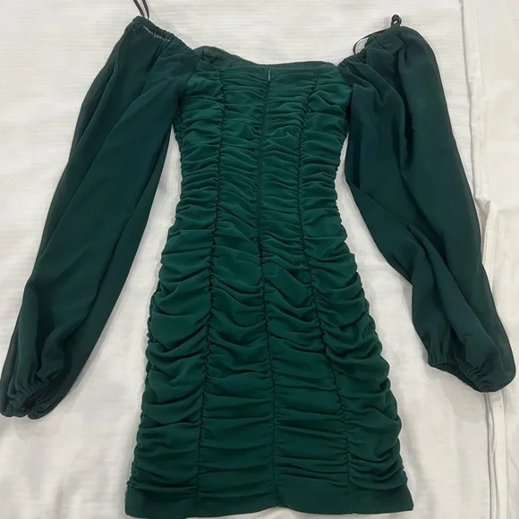Hello Molly Teal Long Sleeve Dress - Picture 4 of 5